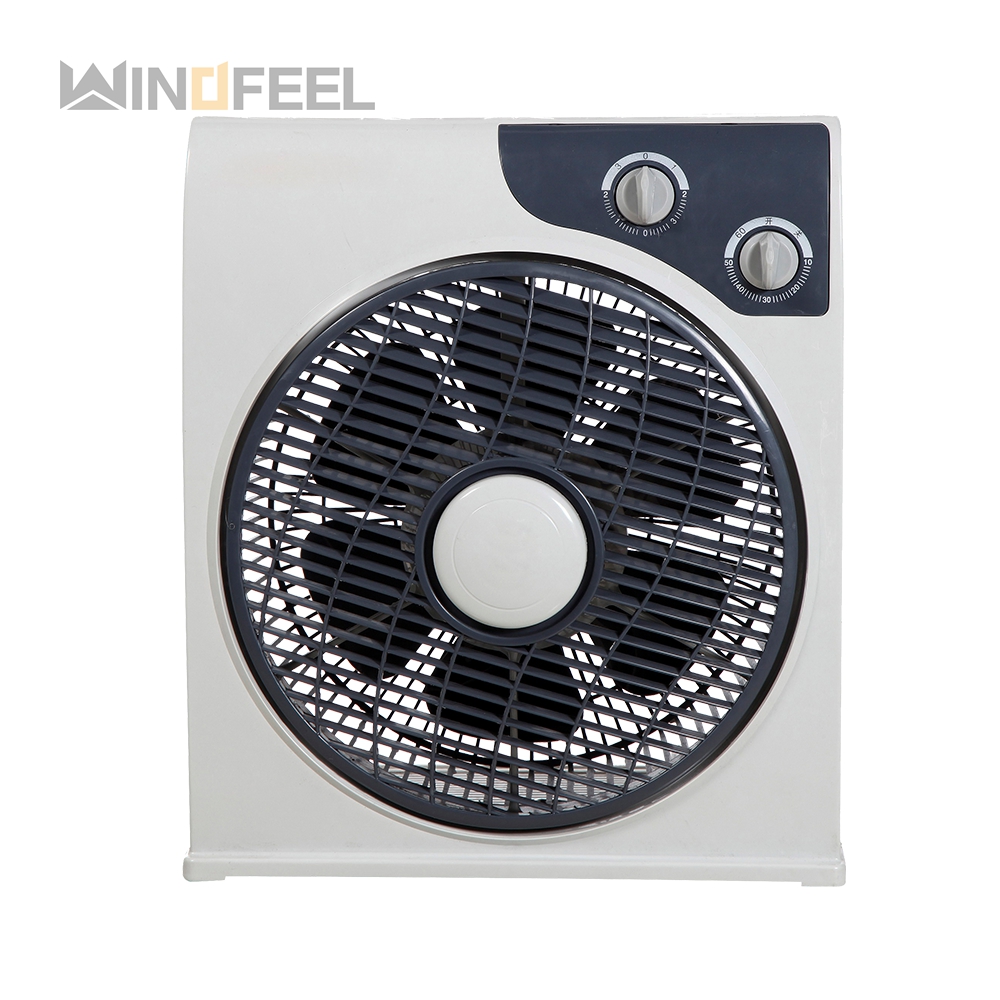30W Strong Wind 3 Speed Portable Indoor Air Cooling Plastic Home AC Electric Table Square Smart Box Fan