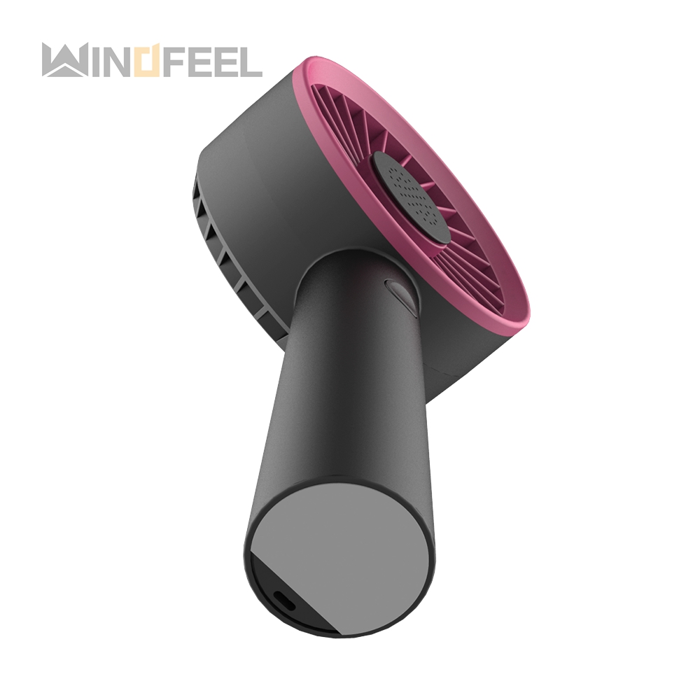 base view of black usb fan