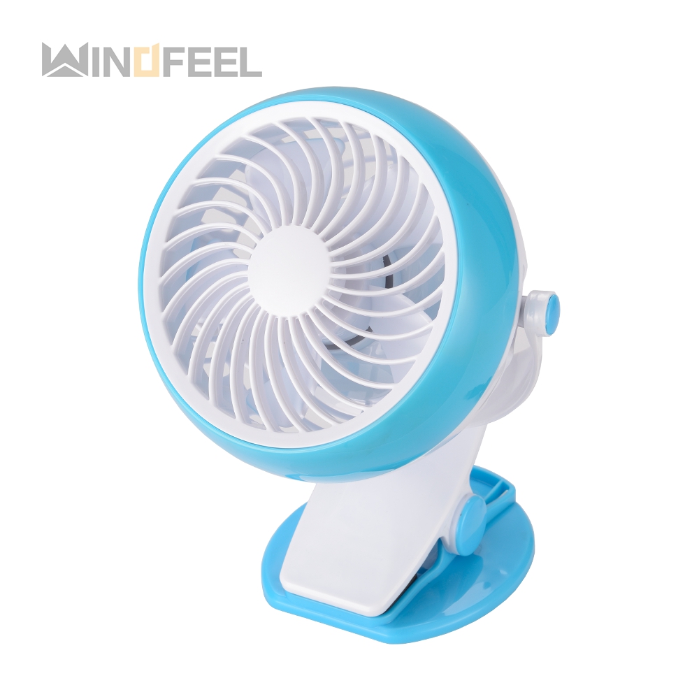 Manufactory Supply small station 5'' 8'' car Mini USB oscillating Rechargeable 5 blade Portable Clip on Fan