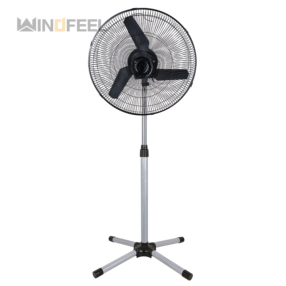 Customize design 3 5 blade floor stand fan with adjustable height stem 