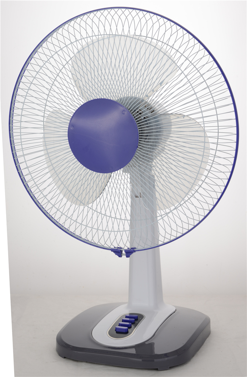 Home bedroom 3 clear plastic blade 6 8 10 inch table desk fan with mechanical speed control