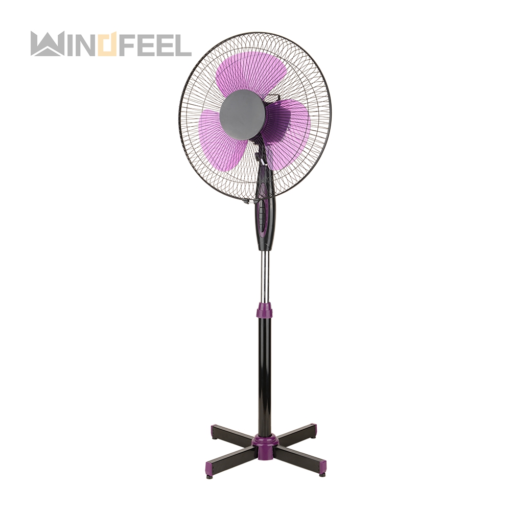 High quality 110v 220v 60hz 3 plastic blade stand fan with 3 speed control