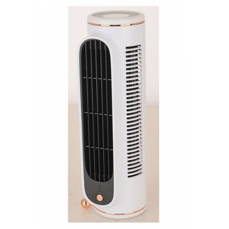 3-speed Adjustable USB Air Cooling Office Home 1200mAh Bladeless Desktop Air Conditioning Fan