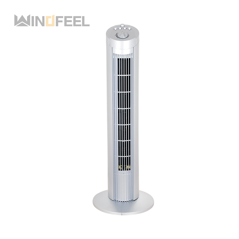Home office 34 inch 3 Wind Speed indoor leafless oscillating cooling floor stand air cooler tower fan for kids