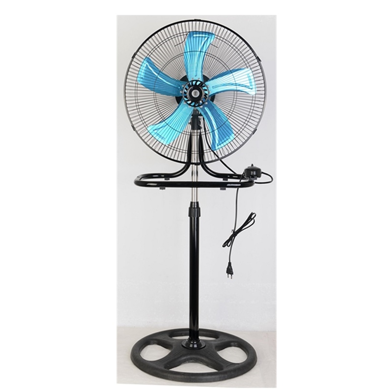 5 metal blue blade stand floor 2 in 1 fan with mechanical speed control