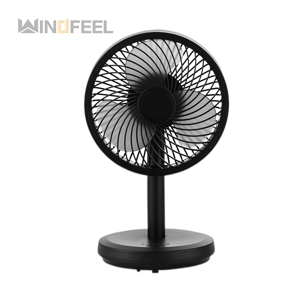 Air Cooling CE Low Noise Camping Basic Table Digital 3 blade Portable Electric Oscillating Desk Table stand fan with base