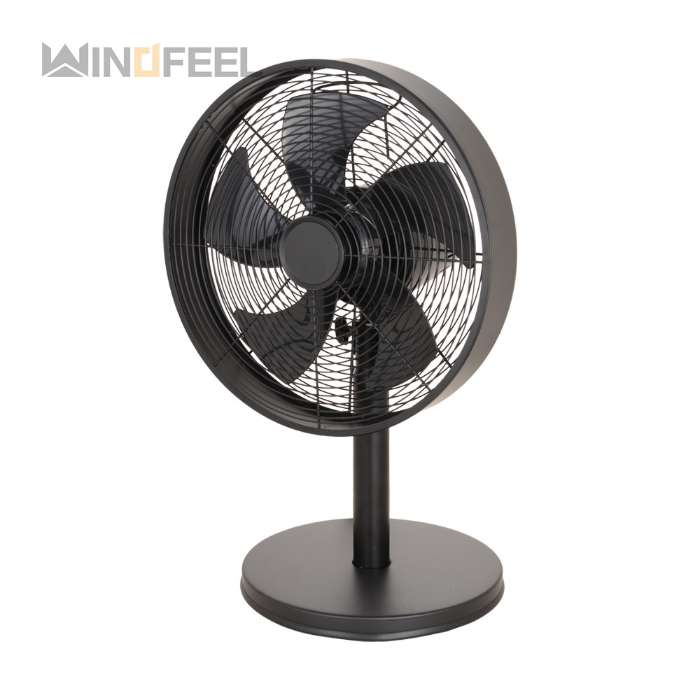 Summer Hot Sales Electric Room black Metal Desk Fan 8 Inch With Oscillation