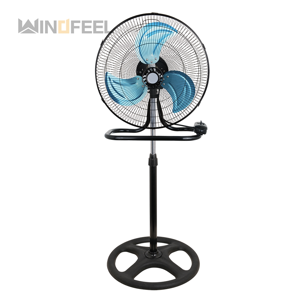 3 in 1 stand floor fan with 3 metal plastic blades