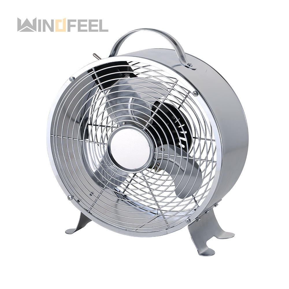 Air cooling 3 metal aluminum blade alarm floor fan with stable stand