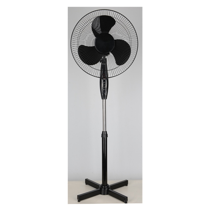 New design s plastic leg base metal adjustable stand fan with mechanical control