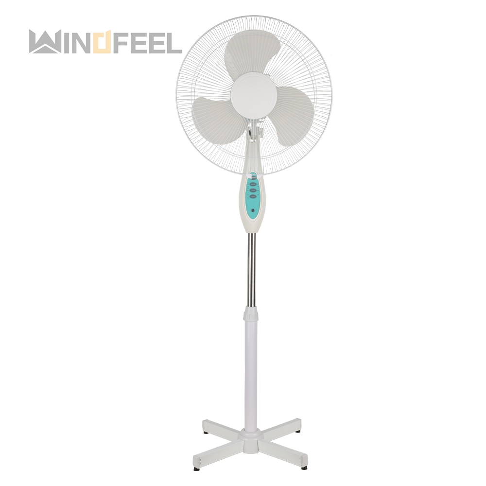 Adjustable height removable living room office stand fan with mechanical control speed